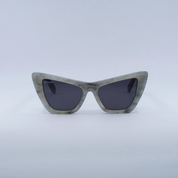 🕶️New Off-White OERI045 EDVARD 0807 Sunglasses - Grey Marble Frame - Picture 2 of 10